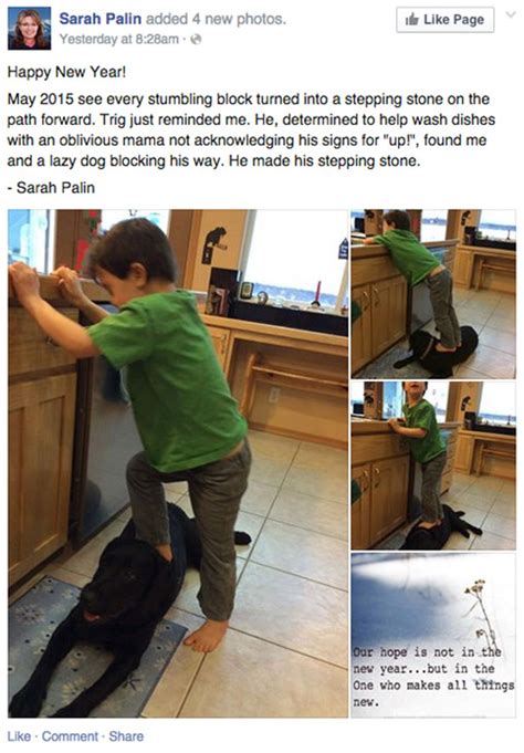 Sarah Palin Sparks Online Controversy With Photos Of Her Son Standing