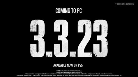 Tga 2022 《the Last Of Us Part I》将登陆pc平台！明年3月上市！ Wanuxi