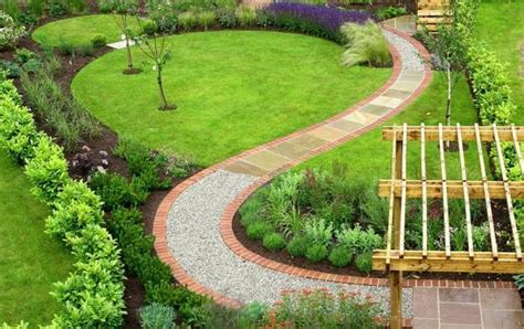 25 Yard Landscaping Ideas Curvy Garden Path Designs To Feng Shui Homes