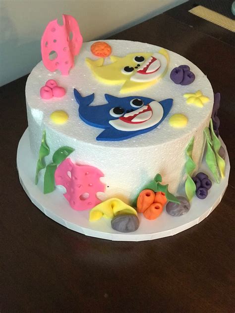 Baby Shark Inspired Fondant Cake Topper Etsy