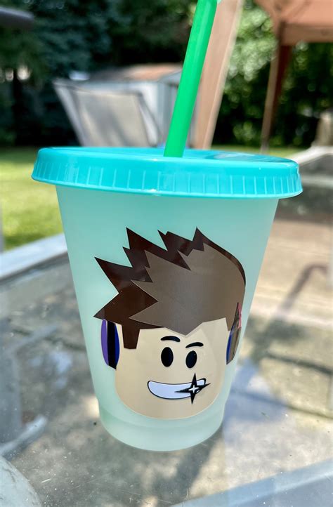 Roblox Kids 16 Oz Tumbler Cups With Lid And Straw Etsy