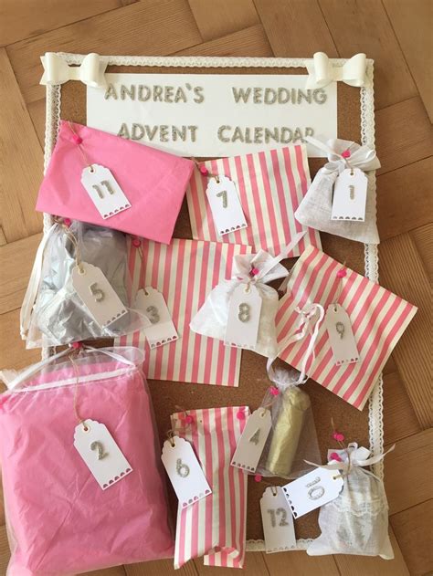 It's a great way to give gifts for a countdown to an event such as a wedding. Wedding idea advent calendar | Gift wrapping, Advent ...