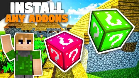 How To Install Addons In Minecraft Youtube