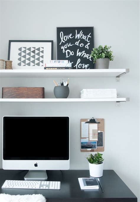 20 Floating Shelves Above Desk Ideas