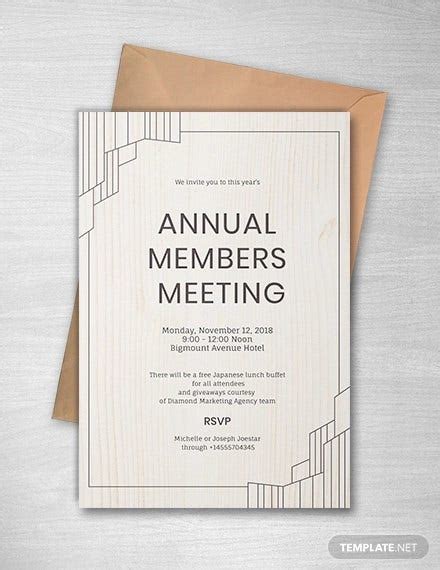 68 Meeting Invitation Templates Psd Word Ai