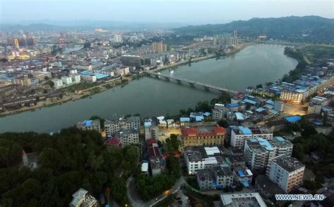 Aerial View Of Ganzhou In E Chinas Jiangxi Cn