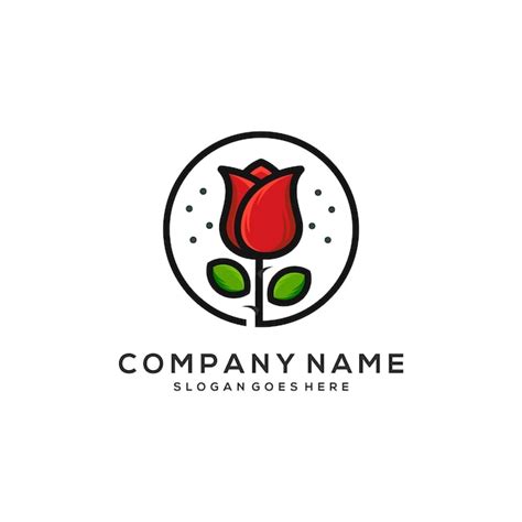Premium Vector Rose Logo Template