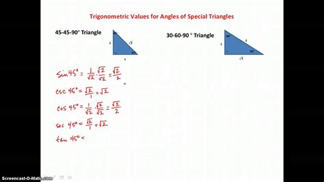 Answer questions embedded in the video Right triangles test answer key