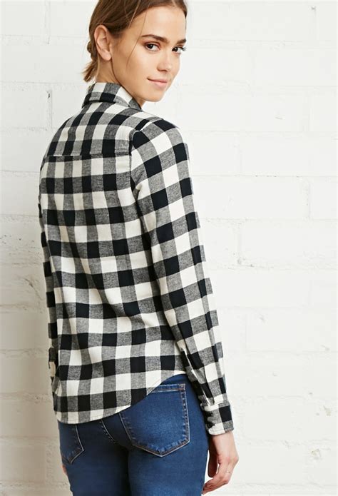 Maybe you would like to learn more about one of these? Lyst - Forever 21 Classic Buffalo Plaid Shirt in Black