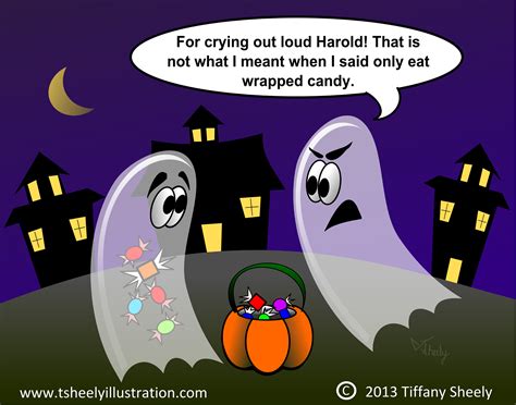Only Eat Wrapped Candy At Halloween Tiffany Sheely Comic Funny