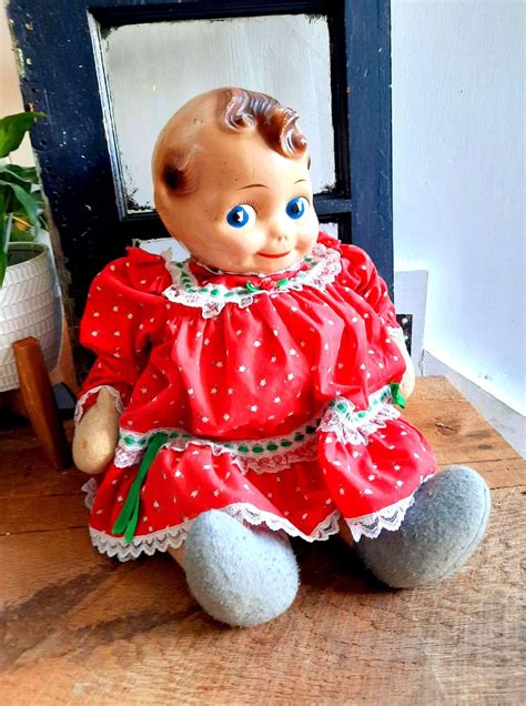 Rare Large Kewpie Doll Vintage Creepy Cute Odd Big Baby With Etsy
