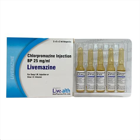 Liquid 25mg Chlorpromazine Injection Bp At Best Price In Navi Mumbai