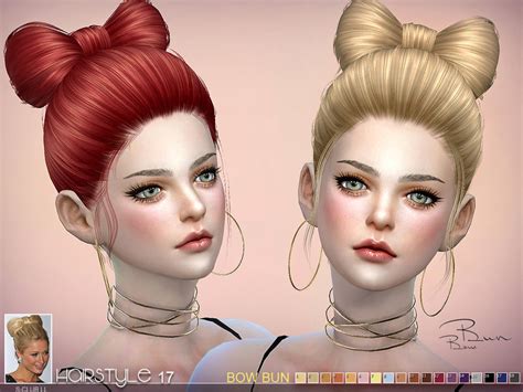 Woman Hair Bun Hairstyle Fashion The Sims 4 P4 Sims4