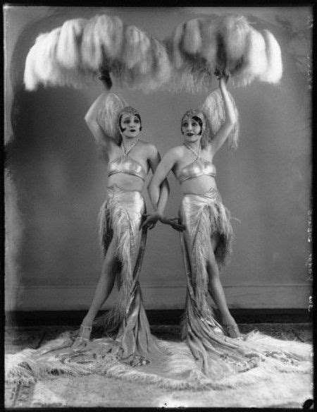 The Dodge Sisters By Bassano Vintage Burlesque Ziegfeld Girls Burlesque