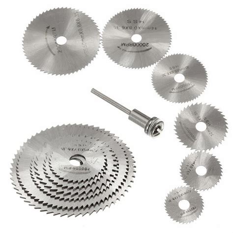 6 Pcs Hss Metal Circular Saw Disc Wheel Blades Cut Off Dremel Drill