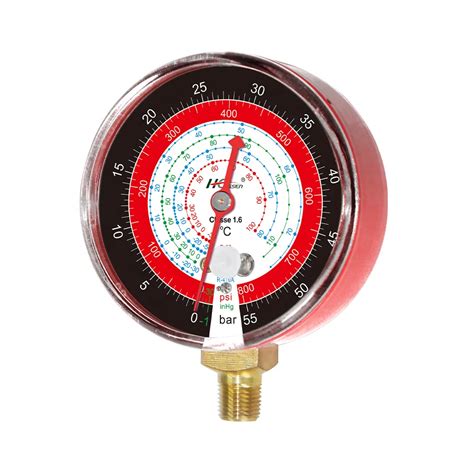 Refrigerant Brass Vacuum Air Manometer Testing Pressure Gauge Meter