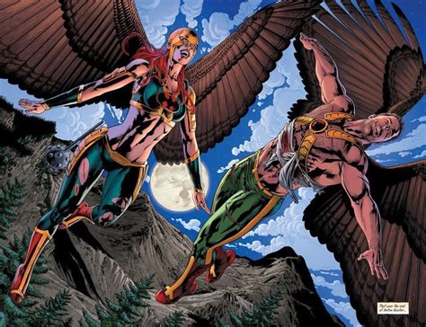 Hawkwoman Shayera Hol And Hawkman Carter Hall Hawkman Hawkgirl Dc