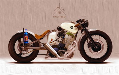 Suzuki Gsx750 Bobber Art Vintage Motorcycles Custom Motorcycles