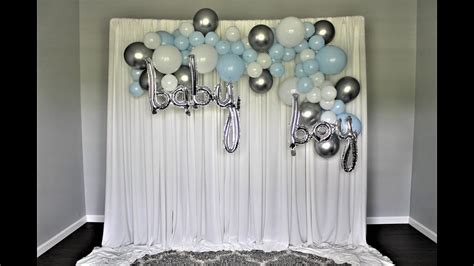 Qualatex balloons are considered the industry standard for consistent balloon color and size. Baby Shower Balloon Garland Backdrop DIY | How To | Kit ...