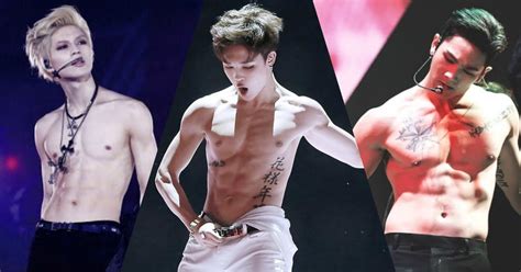Just 15 GIFs Of K Pop Boy Groups Sexiest Half Naked Bods For