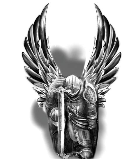 Angel Warrior Tattoo Guardian Angel Tattoo Warrior Tattoos Angel