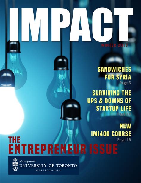 Impact 2017 The Entrepreneur Issue By Department Of Management Issuu