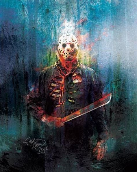 Horror Movie Art Friday The Th Jason Voorhees By Emile Leger