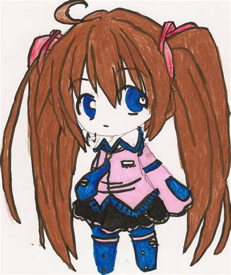 Chibi Anime Lineart Girl By Chibirockz18 On Deviantart