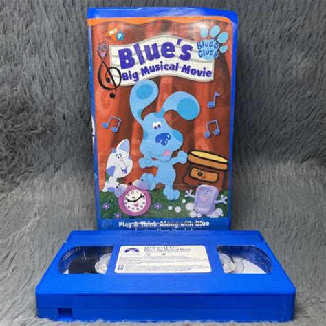 Blues Clues Blues Big Musical Movie Vhs 2000 Nickelodeon Paramount