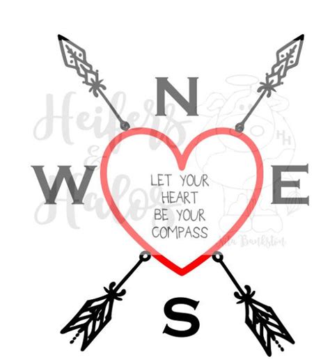 Let Your Heart Be Your Compass By Heifersandhalostx On Etsy
