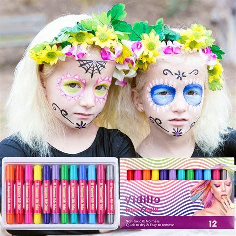 Hair Chalk Color Set For Girls Kids Christmas Birthday Ts 12 Colors