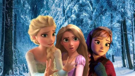 Elsa Rapunzel And Anna Disney Princess Wallpaper Rapunzel Disney