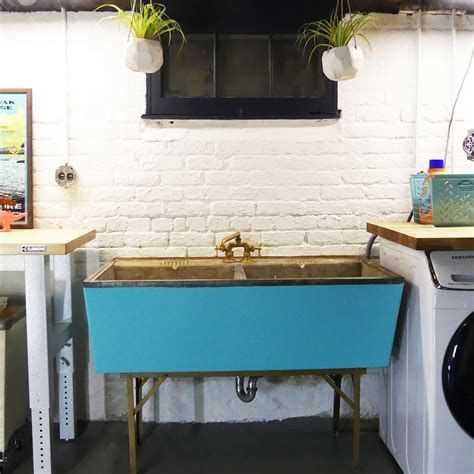 How To Restore A Vintage Concrete Laundry Sink Lazy Guy Diy Laundry