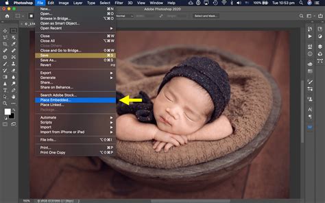 How To Add A Watermark In Photoshop Newborn Posing
