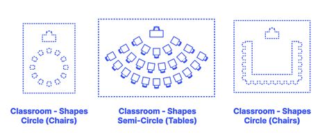 Classroom Shapes Semi Circle Tables Dimensions And Drawings