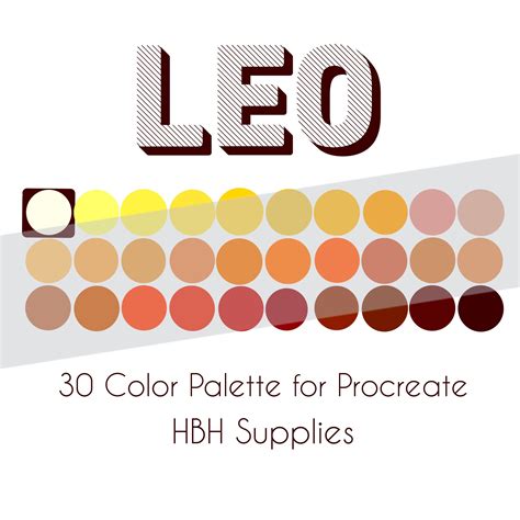 Leo Palette Procreate Palette Instant Download Procreate Tools