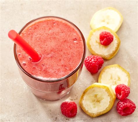Fibre Rich Raspberry Sunrise Smoothie Young And Raw