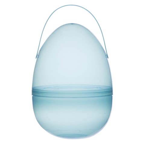 Giant Fillable Easter Egg Blue Plastic Jumbo Size 12 High X 7