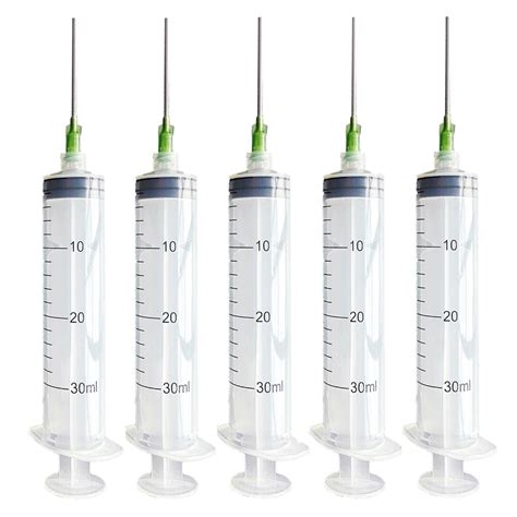 2020 30ml Disposable Plastic Syringe With Needle For Lab And Multiple