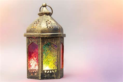 Premium Photo Ramadan Kareem Decorative Arabic Lantern With A