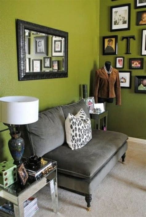 Wall Color Olive Green Is Trendy Green Dining Room Green Wall Color