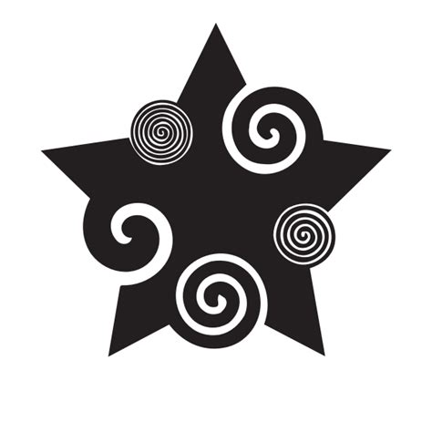 Decorative Star With Swirls Swirls Drawings Aesthetic Stickers
