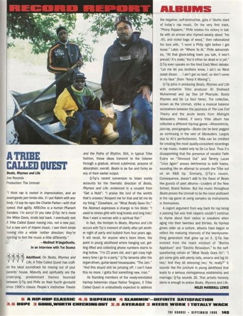 Hiphop Thegoldenera Album Review A Tribe Called Quest Beats Rhymes