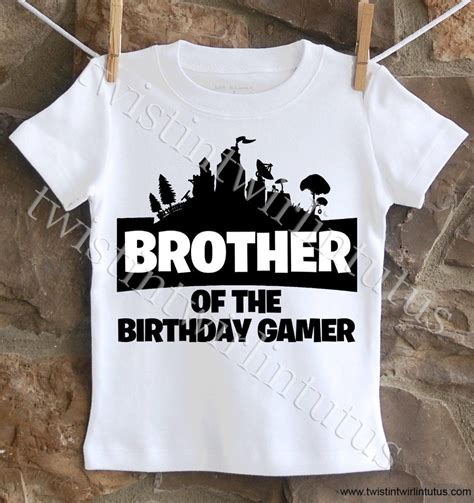 Click to buy this shirt: Fortnite Brother Shirt | Birthday boy shirts, Brother ...