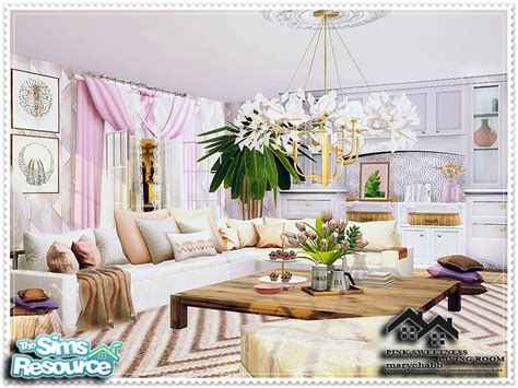 The Sims Resource Pink Sweetness Living Room