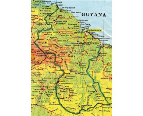 Maps Of Guyana Collection Of Maps Of Guyana South America Mapsland Maps Of The World