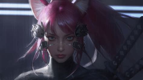 Cyberpunk Catgirl 4k Hd Artist 4k Wallpapers Images Backgrounds Photos And Pictures