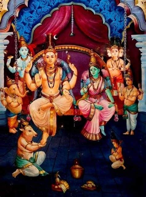 Shiva Kutumbam Mysore Painting Lord Shiva Painting Goddess Artwork