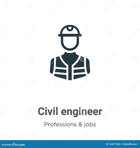 Civil Engineer Vector Icon On White Background Flat Vector Civil