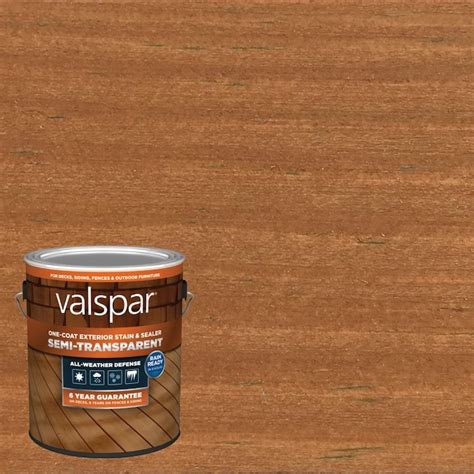 Valspar Simply Cedar Semi-Transparent Exterior Wood Stain and Sealer (1 